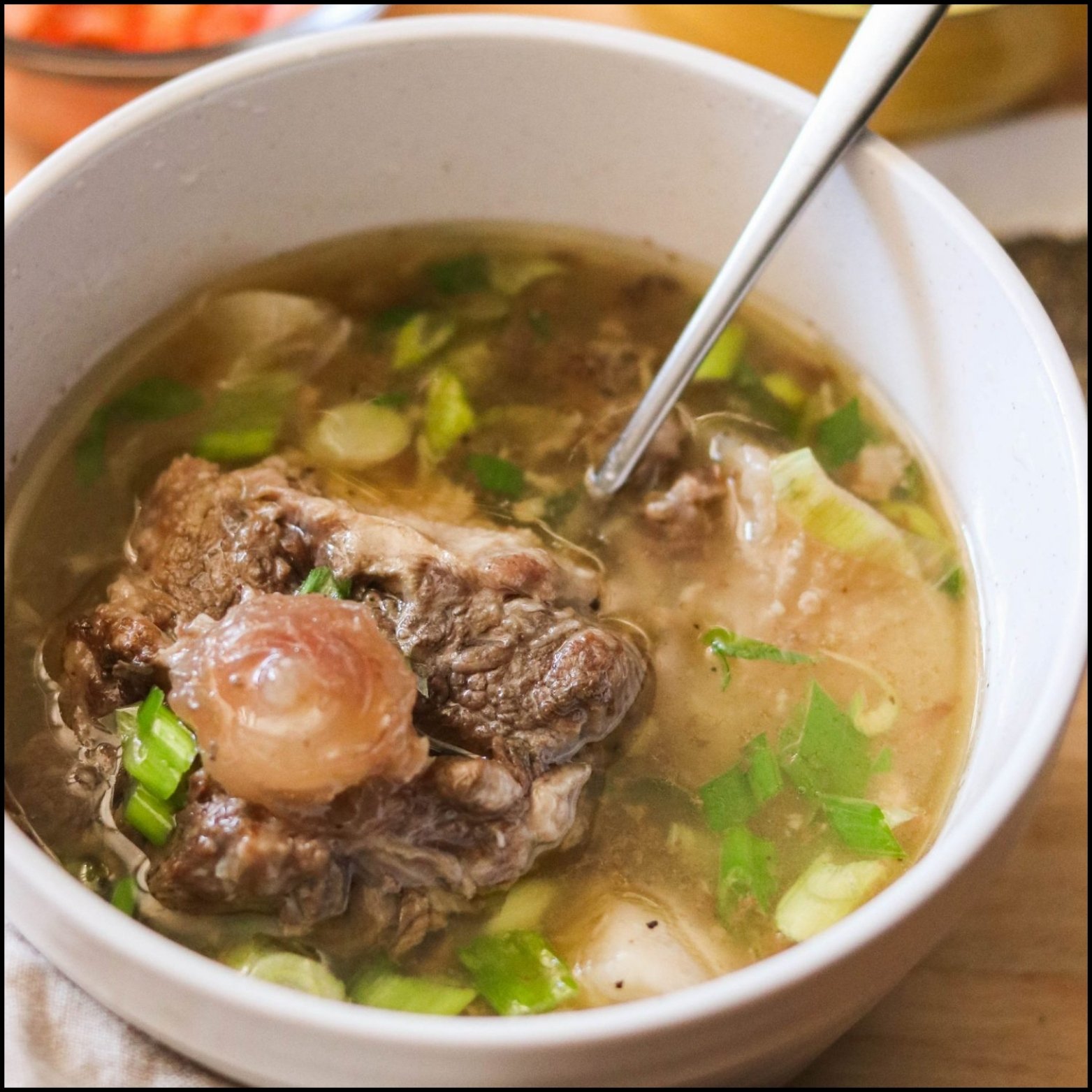 CLEAR BEEF OXTAIL SOUP 